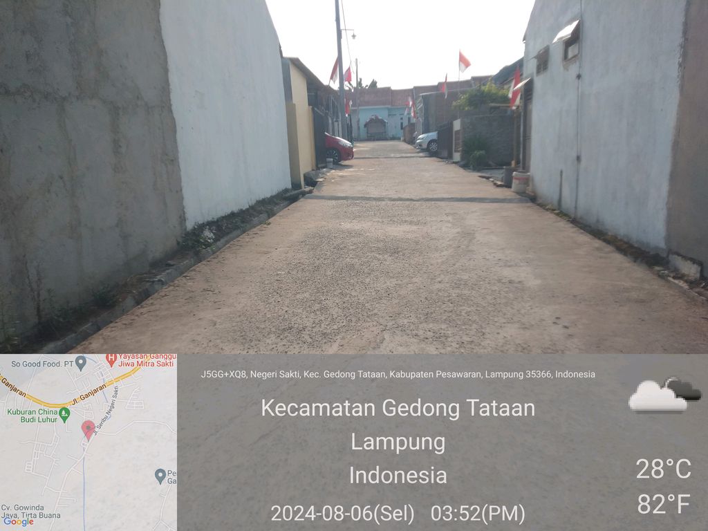 foto posisi tengah perumahan Bukit Barisan 3 Blok F