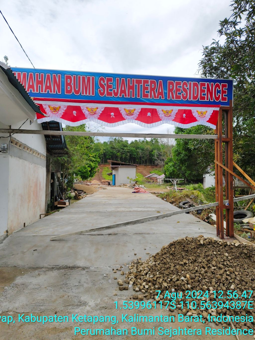 foto gerbang perumahan BUMI SEJAHTERA RESIDENCE