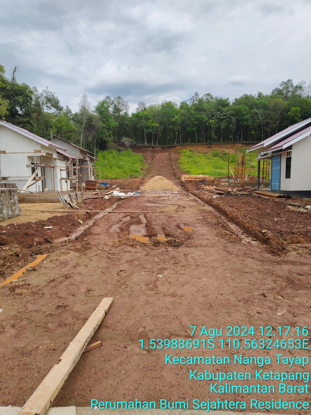 foto posisi tengah perumahan BUMI SEJAHTERA RESIDENCE