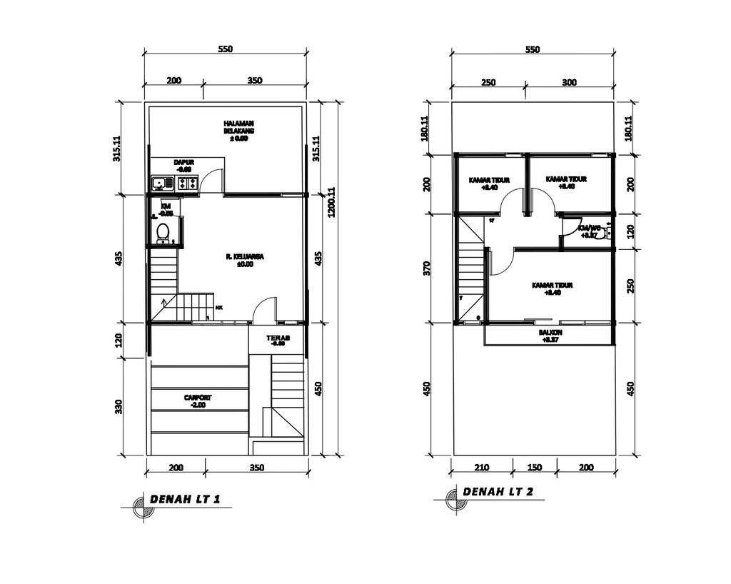 foto denah rumah tipe 60 Compact Modern HC (438) perumahan Bukit Sukanagara Resort