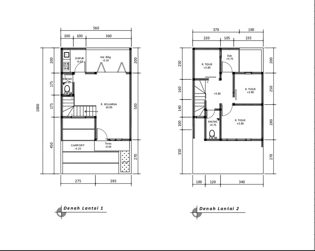 foto denah rumah tipe 60 New Compact HC Classic (3KT) (664) perumahan Bukit Sukanagara Resort