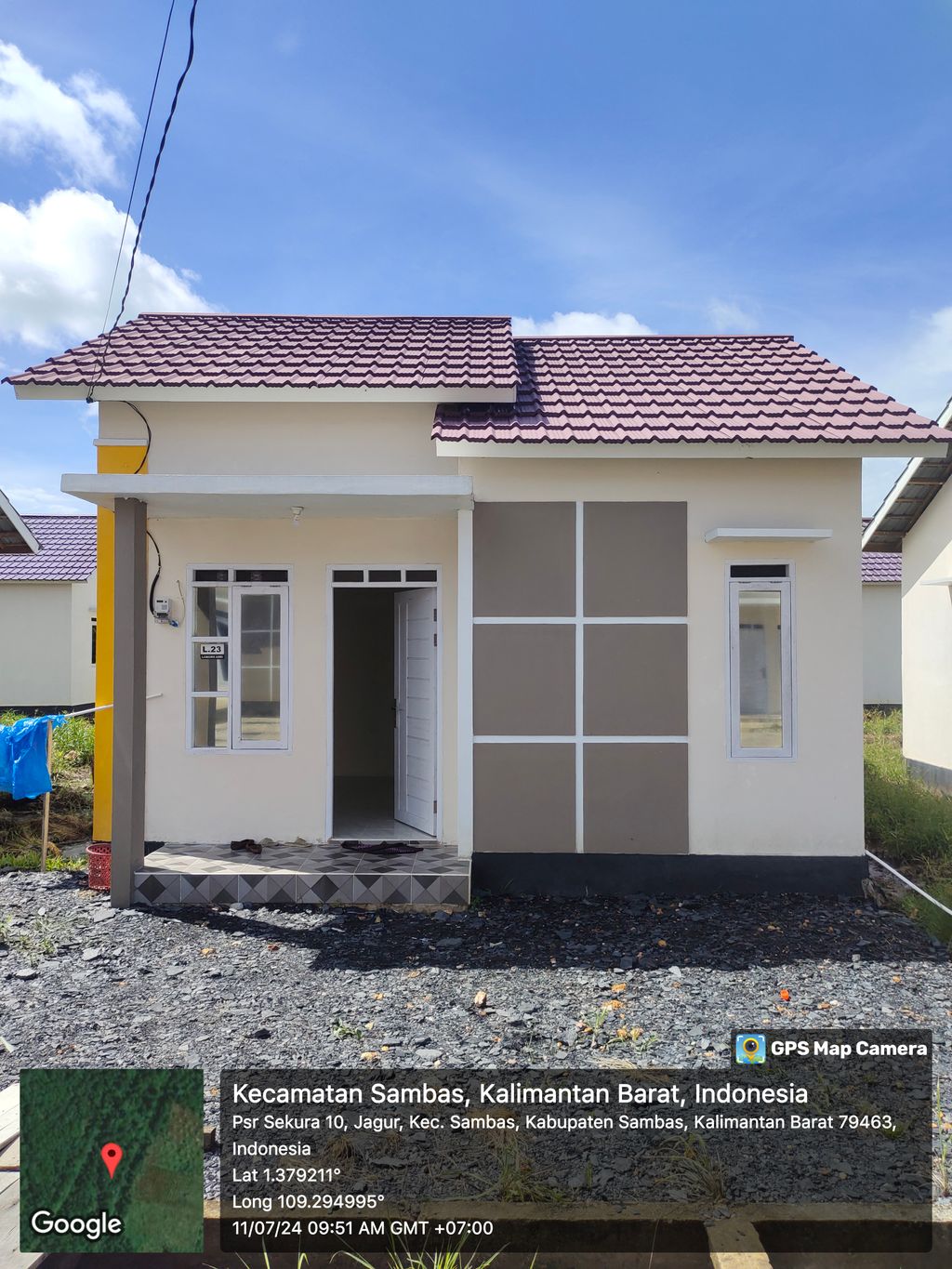 foto tampak rumah tipe 36 perumahan LORONG ASRI 3
