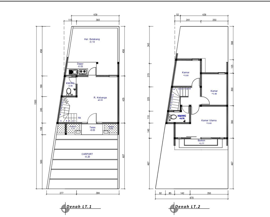 foto denah rumah tipe 60 Compact Classic HC (3KT) (666) perumahan G-Land Ciwastra Park