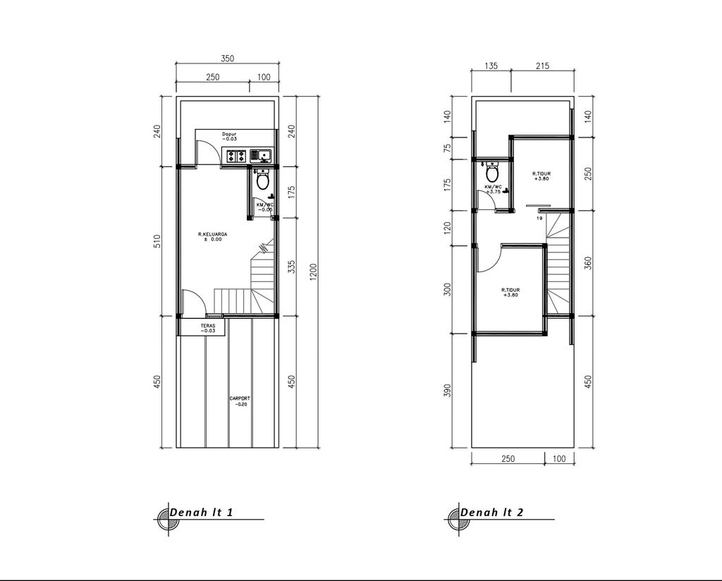 foto denah rumah tipe 42 Compact High Ceiling (2KT) (397) perumahan G-Land Ciwastra Park