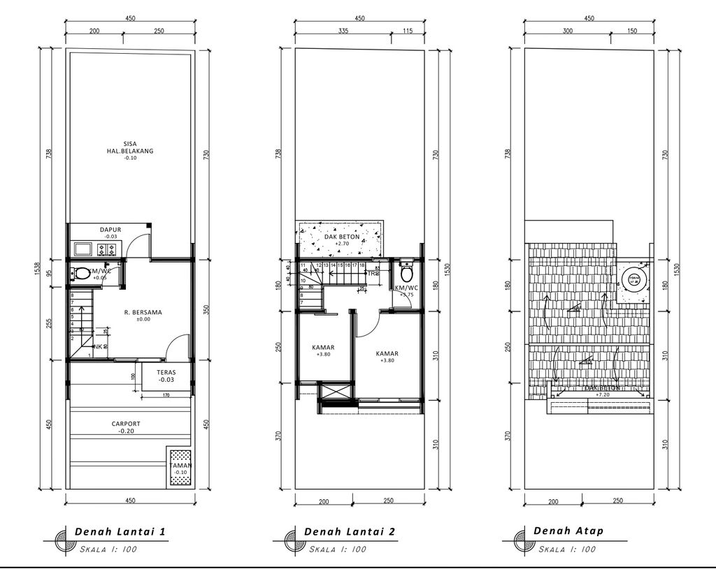 foto denah rumah tipe 38 Compact (446) perumahan G-Land Padalarang Residence 3