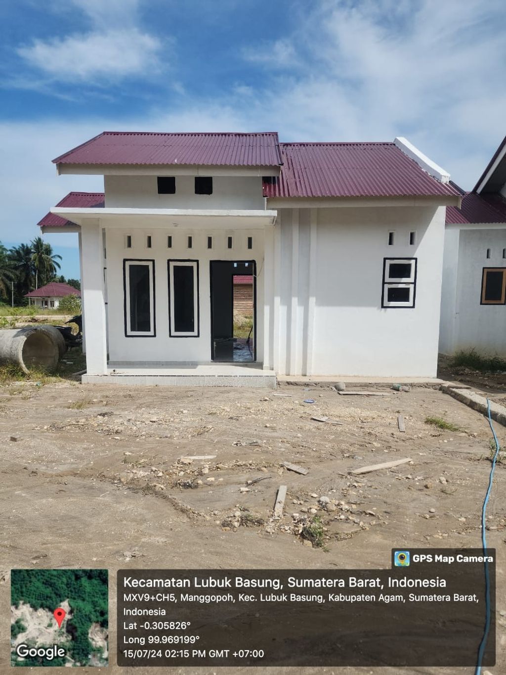 foto tampak rumah tipe 36/99 perumahan Ulya Residence III