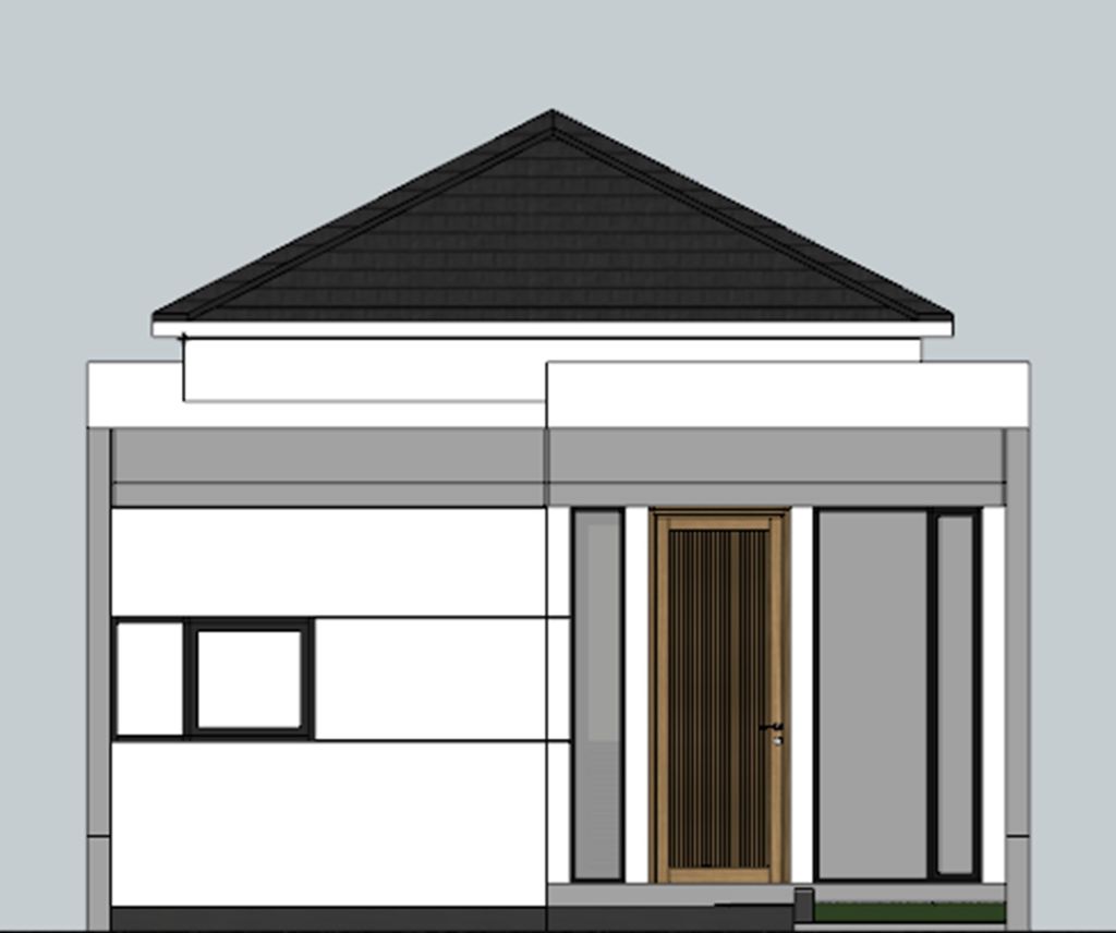foto tampak rumah tipe Kara 2 perumahan BUMI KARA RESIDENCE