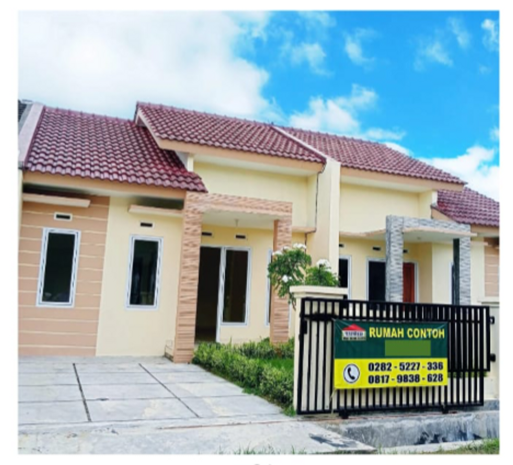 foto tampak rumah tipe 21/90 perumahan Taman Gading
