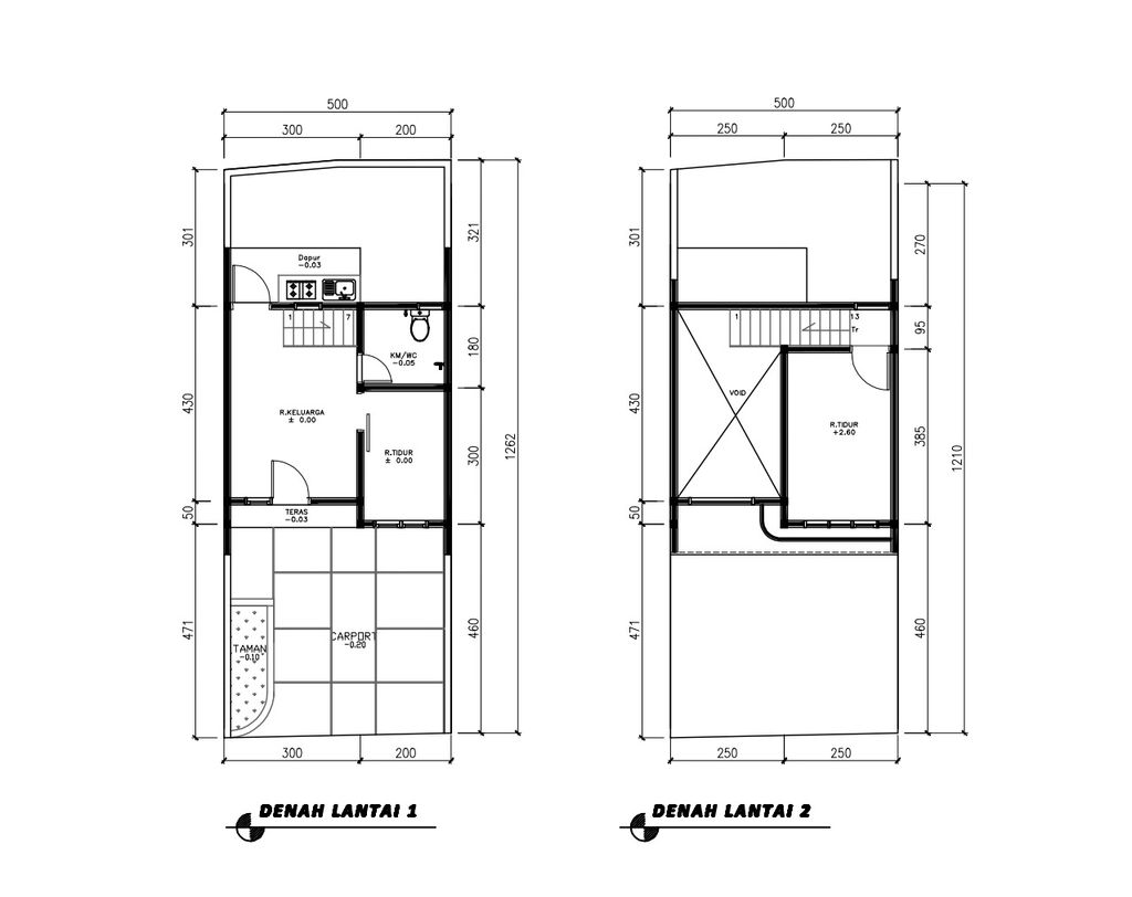 foto denah rumah tipe 36 Mezanin Modern (419) perumahan Cluster Beverly