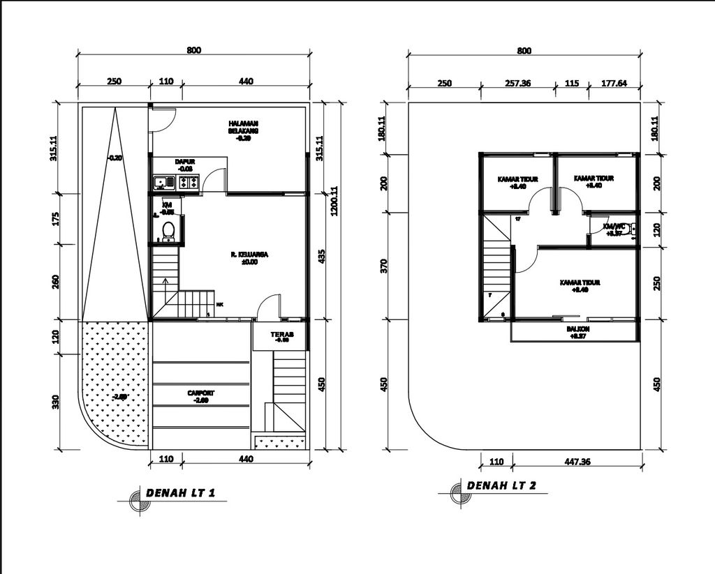 foto denah rumah tipe 60 Compact Modern HC (499) perumahan Bukit Sukanagara Resort