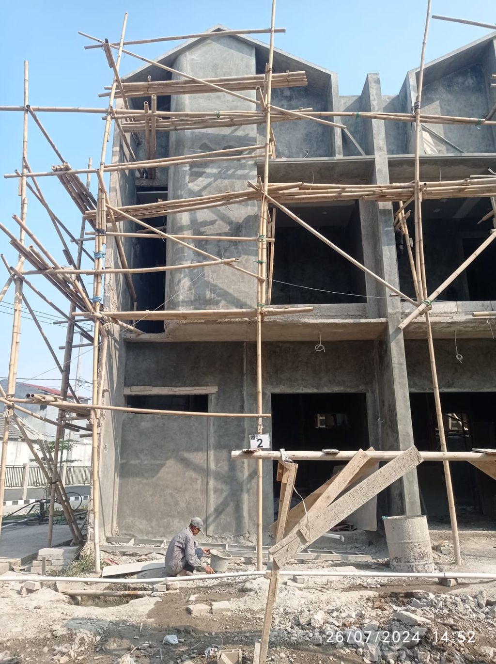 foto tampak rumah tipe 50 Compact High Ceiling (3KT) (559) perumahan G-Land Ciwastra Park 2