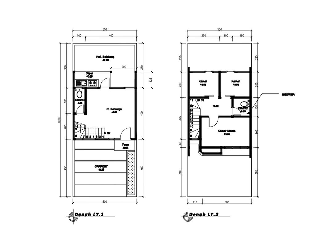 foto denah rumah tipe 50 Compact High Ceiling (3KT) (559) perumahan G-Land Ciwastra Park 2
