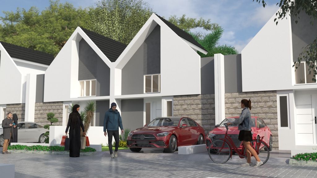 foto tampak rumah tipe 23 perumahan GRAND NIRWANA CITY