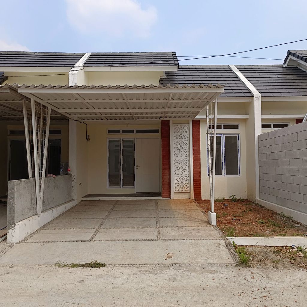 foto tampak rumah tipe 36/72 perumahan CLUSTER DE PRATAMA
