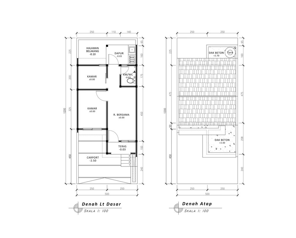 foto denah rumah tipe 30 1 Lantai Kontur 1.5m (310) perumahan G-Land Padalarang Valley