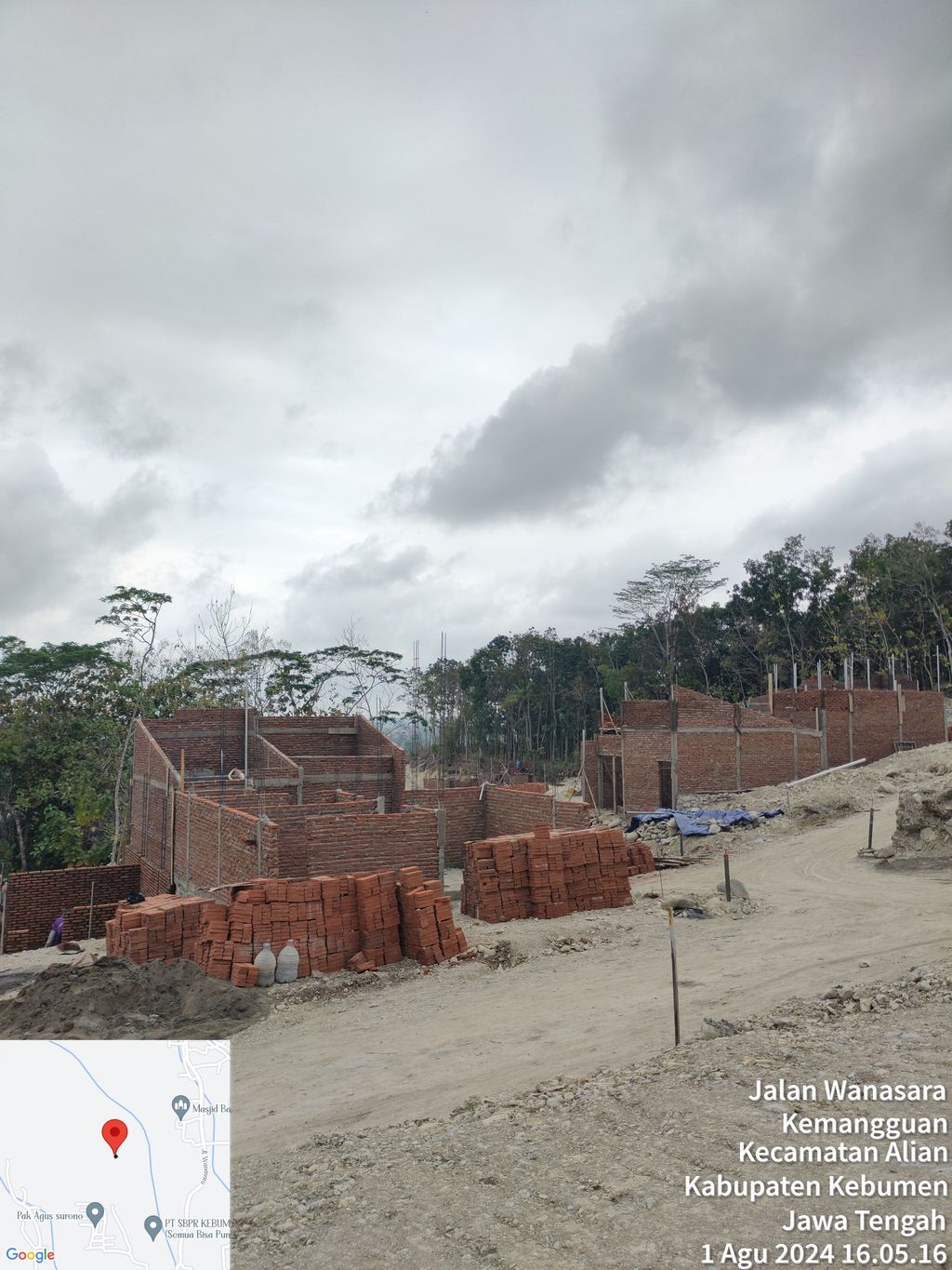 foto posisi tengah perumahan Cluster ASHA