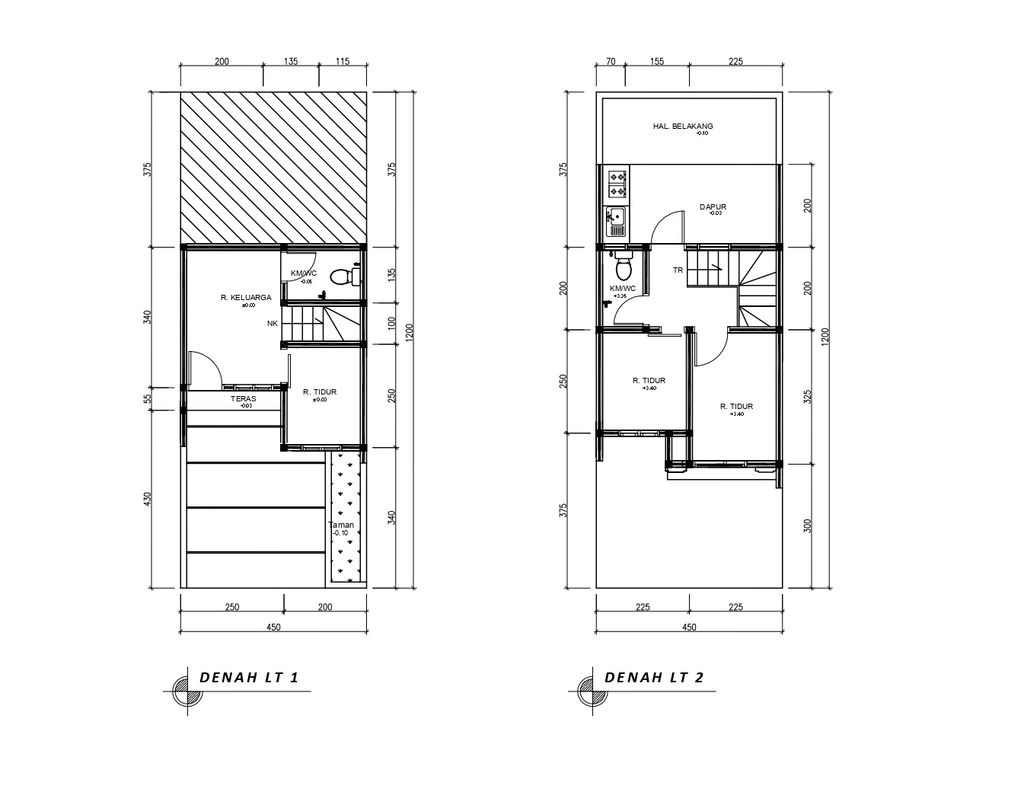 foto denah rumah tipe 41 Compact (3 kamar) (311) perumahan Bukit Sukanagara Resort