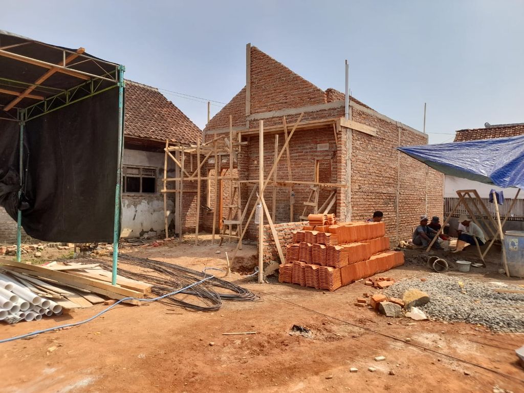 foto tampak rumah tipe Subsidi perumahan Sudan residence 3 lebo