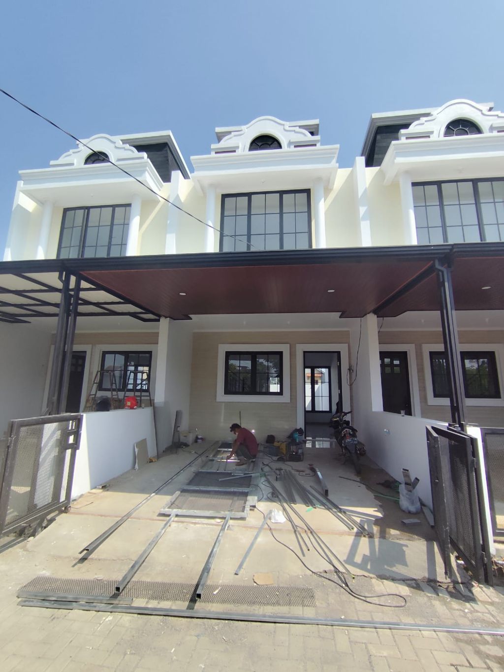 foto tampak rumah tipe 60 Compact Classic Athena (3KT) (2KM) (800) perumahan G-Land Padalarang Estate