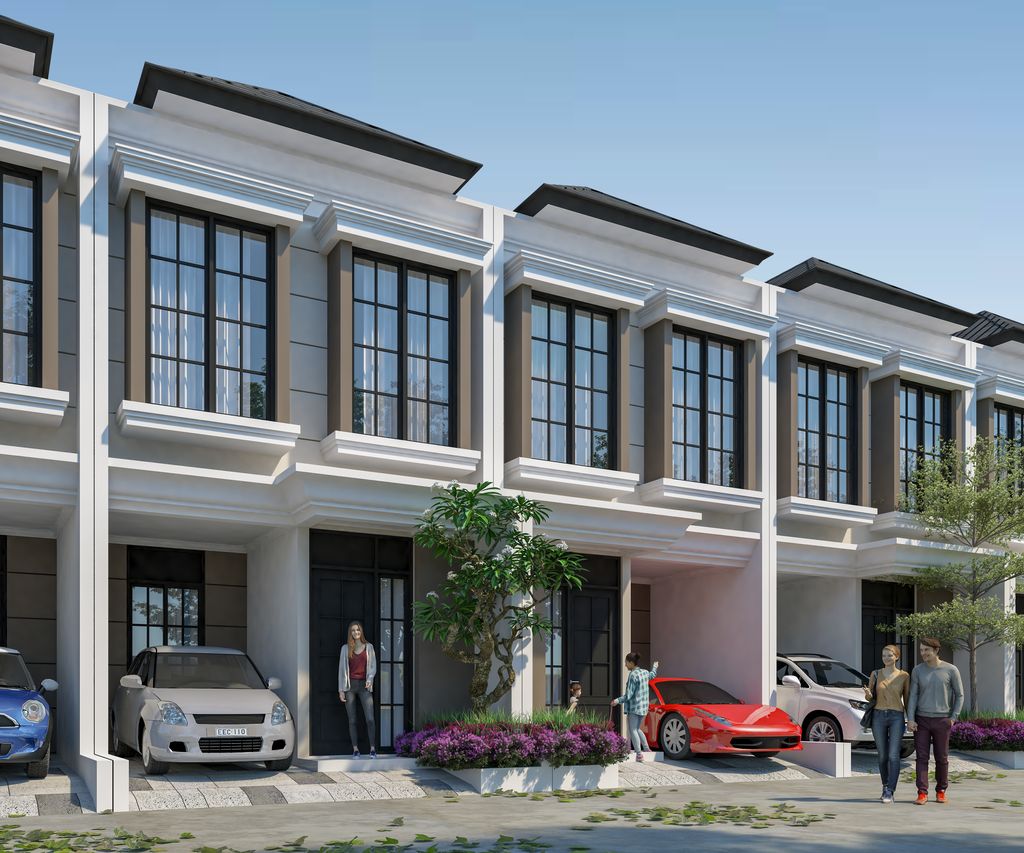 foto tampak rumah tipe HOBART perumahan REGENCY ONE EASTPOINT