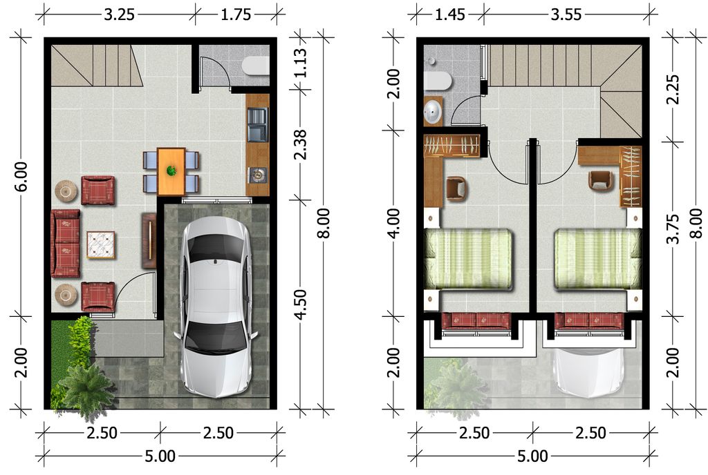 foto denah rumah tipe HOBART perumahan REGENCY ONE EASTPOINT