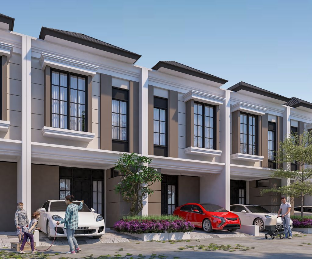 foto tampak rumah tipe DARWIN perumahan REGENCY ONE EASTPOINT
