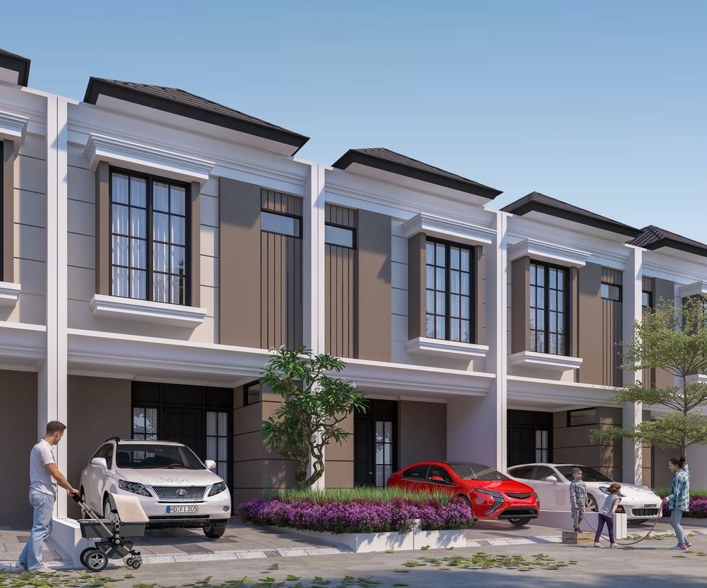 foto tampak rumah tipe MELBOURNE perumahan REGENCY ONE EASTPOINT