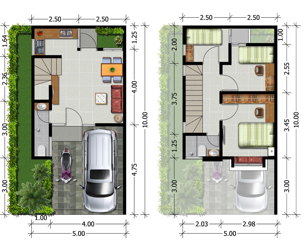 foto denah rumah tipe MELBOURNE HOOK perumahan REGENCY ONE EASTPOINT