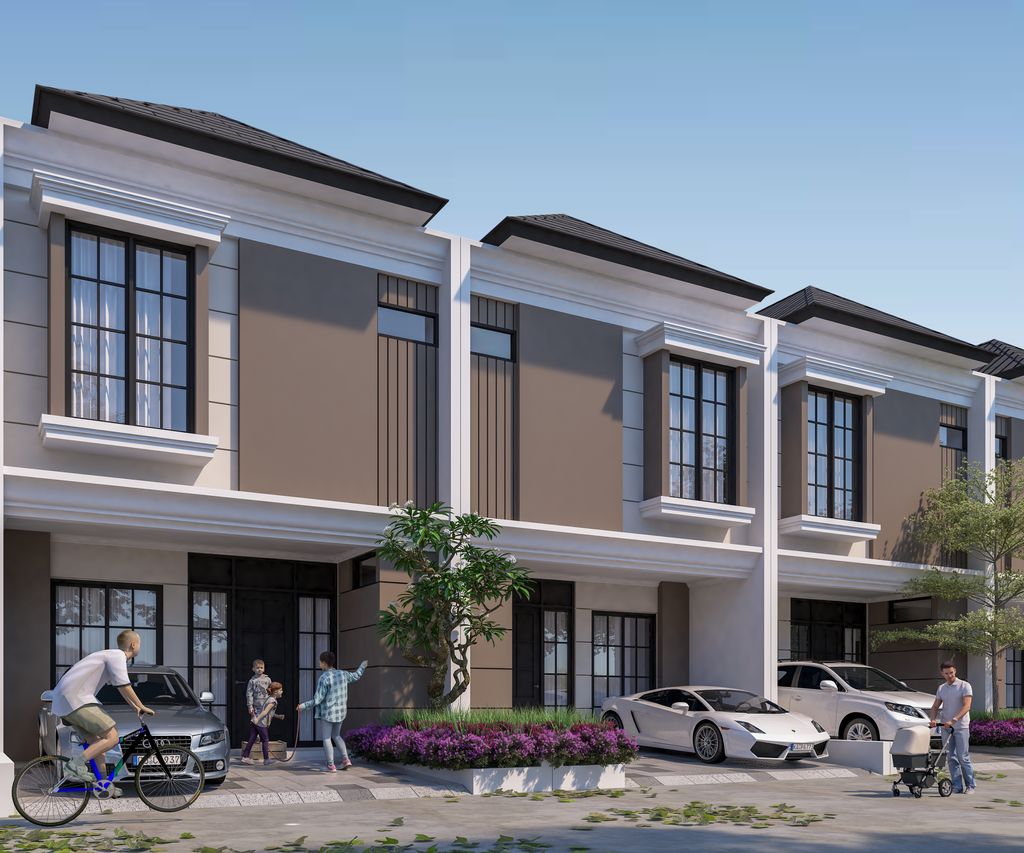 foto tampak rumah tipe PERTH perumahan REGENCY ONE EASTPOINT