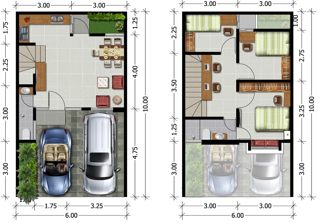 foto denah rumah tipe PERTH perumahan REGENCY ONE EASTPOINT