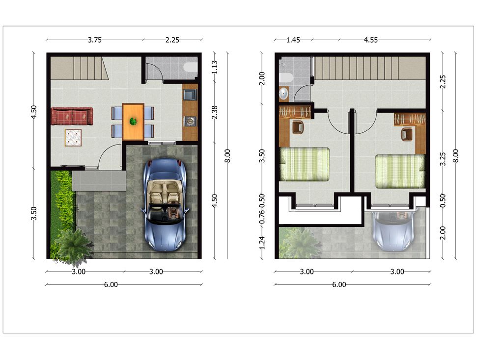 foto denah rumah tipe ADELAIDE perumahan REGENCY ONE EASTPOINT