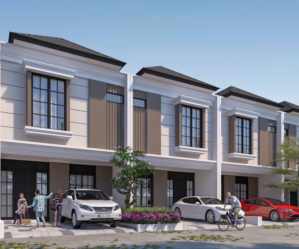 foto tampak rumah tipe SYDNEY perumahan REGENCY ONE EASTPOINT