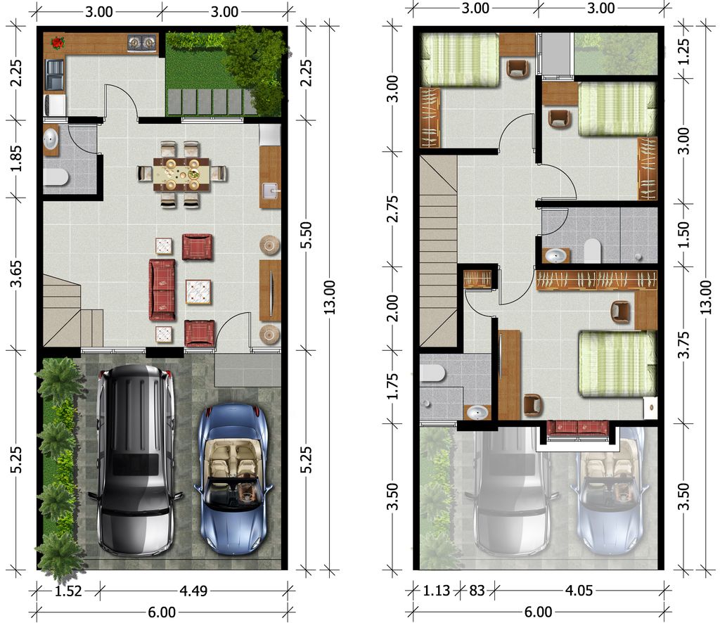 foto denah rumah tipe CANBERRA perumahan REGENCY ONE EASTPOINT