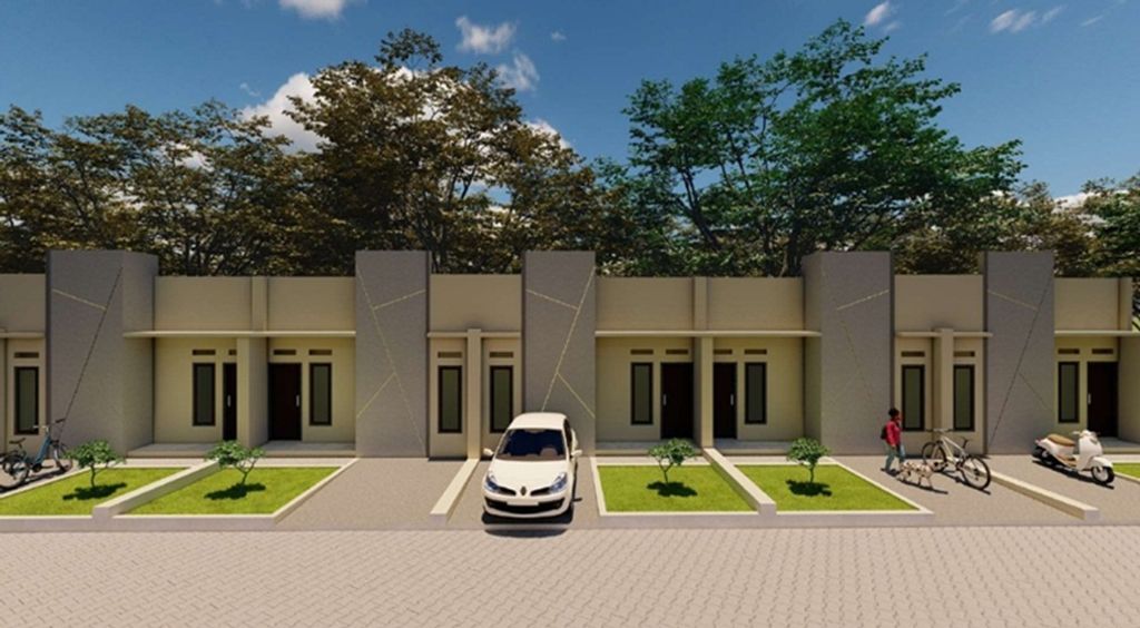 foto tampak rumah tipe 27 perumahan Cluster ASHA