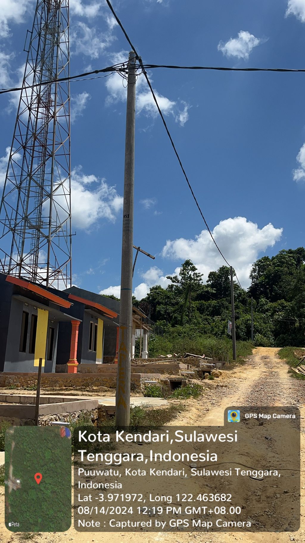 foto posisi tengah perumahan TAPERA KENDARI TAHAP 3B
