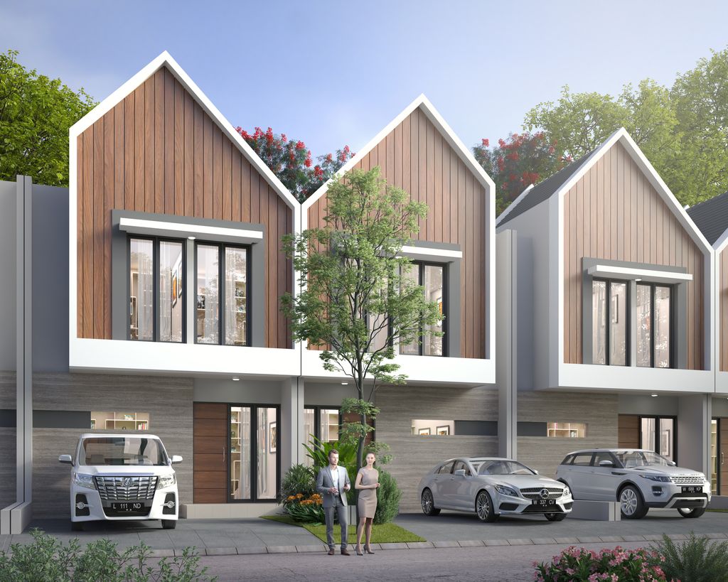 foto tampak rumah tipe 48 perumahan PUNCAK MADANIA REGENCY (VELVET LEGUNDI)