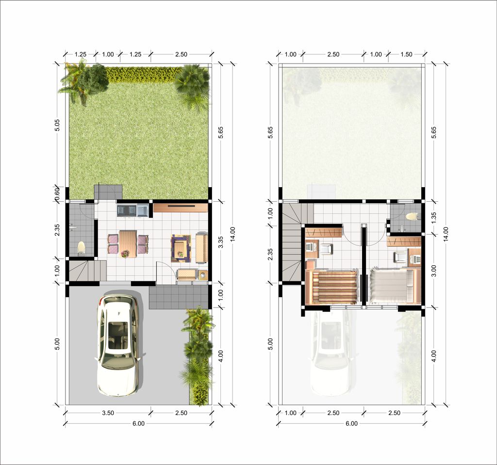 foto denah rumah tipe 48 perumahan PUNCAK MADANIA REGENCY (VELVET LEGUNDI)