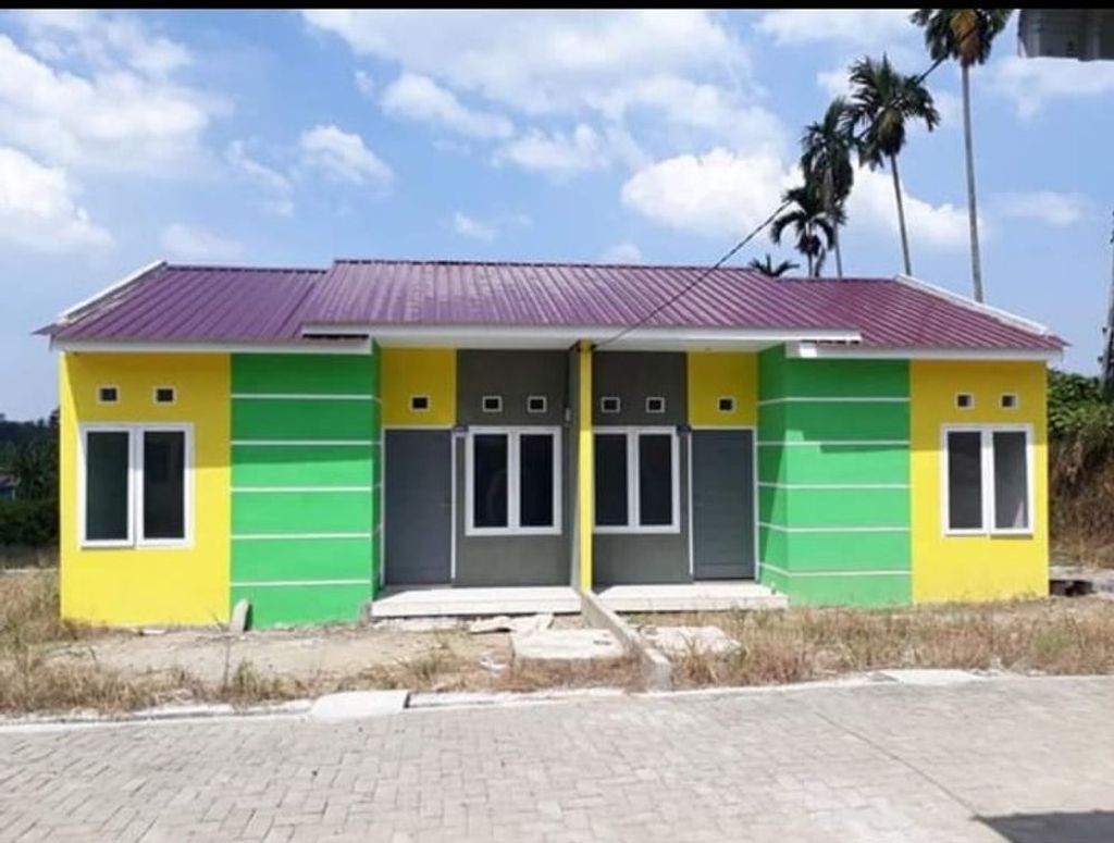 foto tampak rumah tipe 36 perumahan PERTANGGA BATU