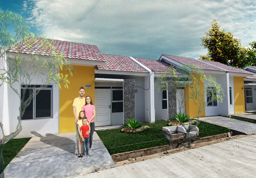 foto tampak rumah tipe 36/72 perumahan TAMAN PESONA RESIDENCE TAHAP 3