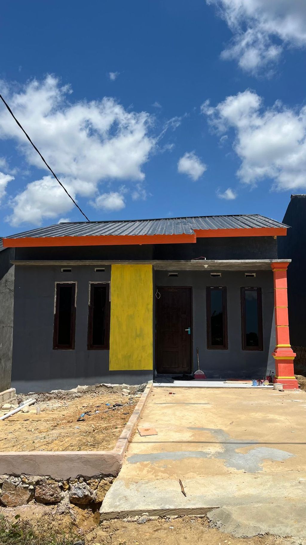 foto tampak rumah tipe 36 perumahan TAPERA KENDARI TAHAP 3B