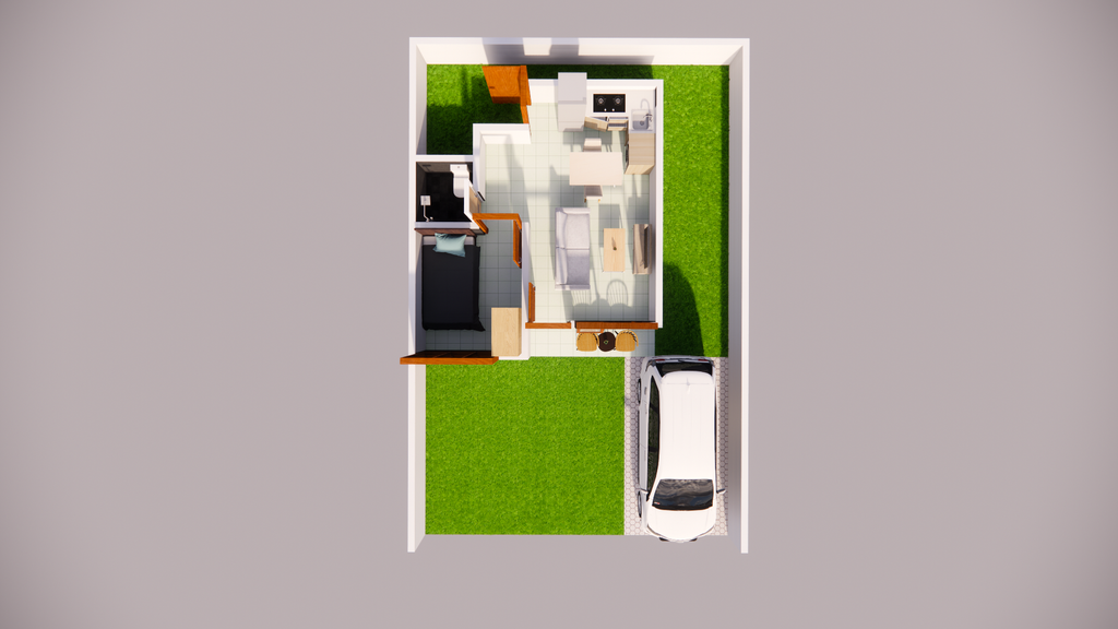 foto denah rumah tipe 31/72 perumahan Weekend Hills II
