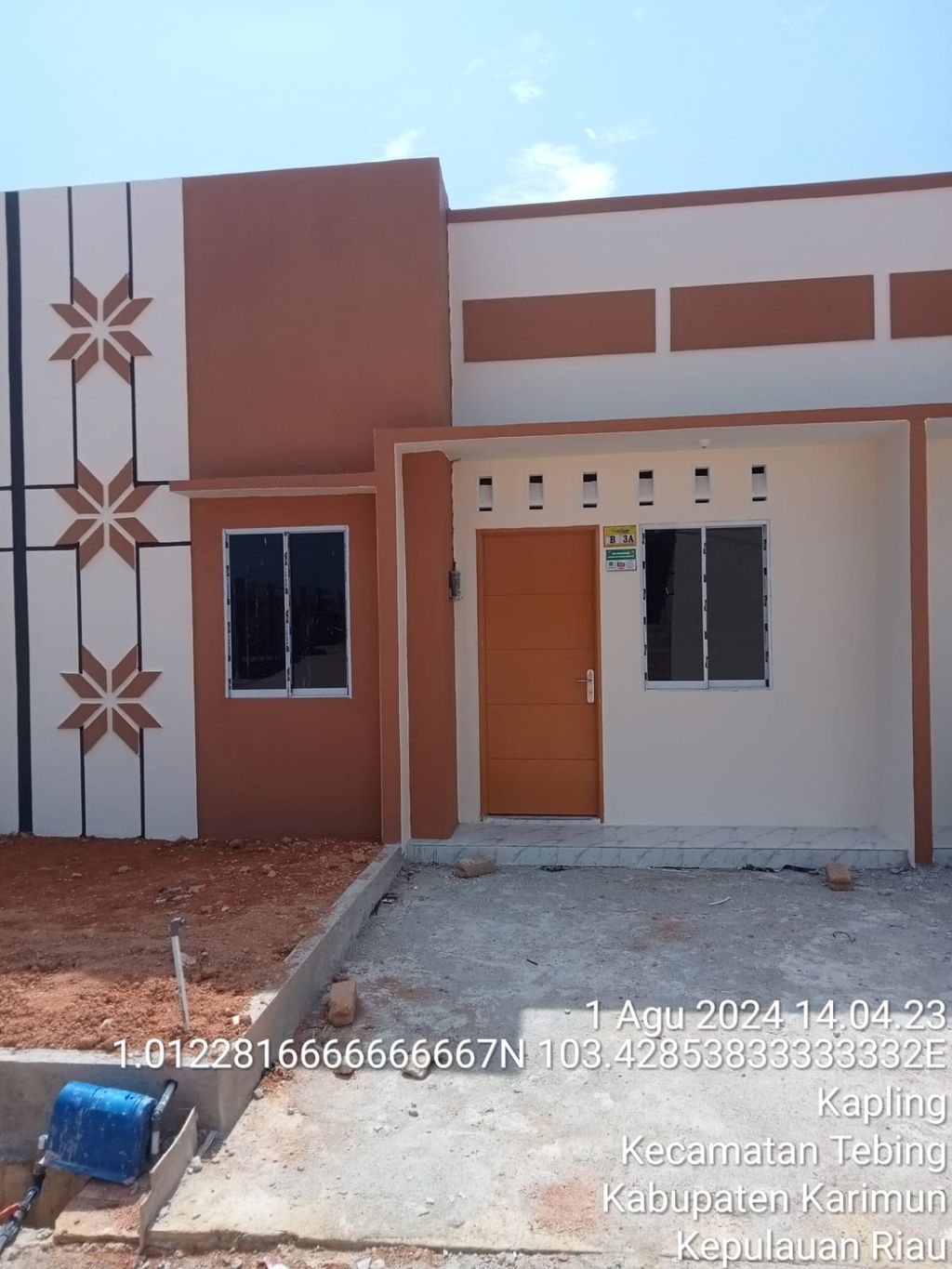 foto tampak rumah tipe 36 perumahan Peony 2