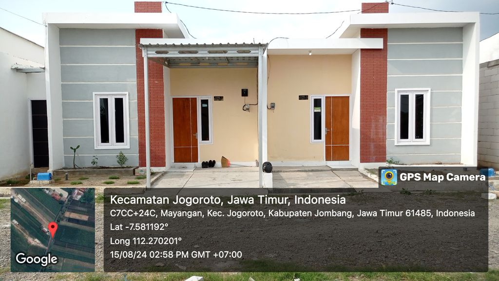 foto tampak rumah tipe RUMAH SUBSIDI D01-D17 perumahan GRIYA MAYANG PERMAI