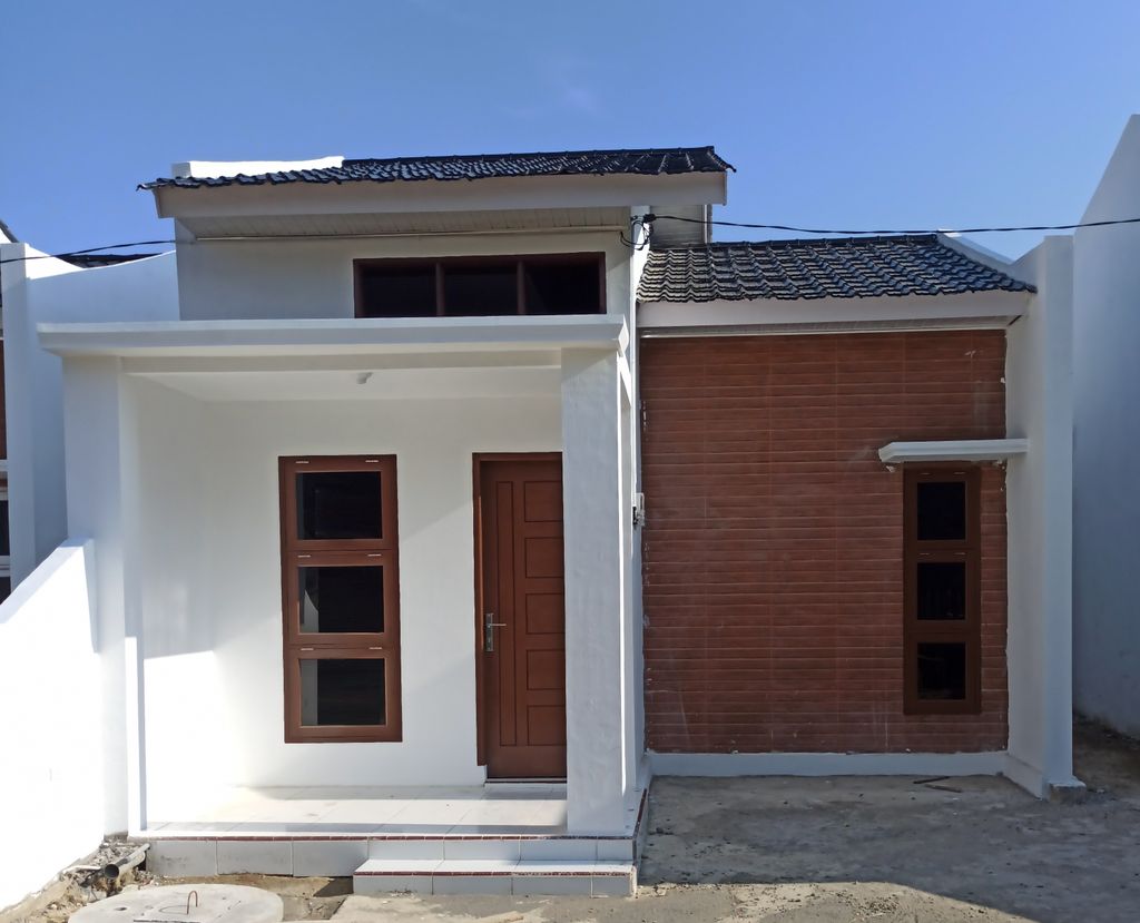 foto tampak rumah tipe 36 perumahan Permata Griya Ujong Blang Blok B