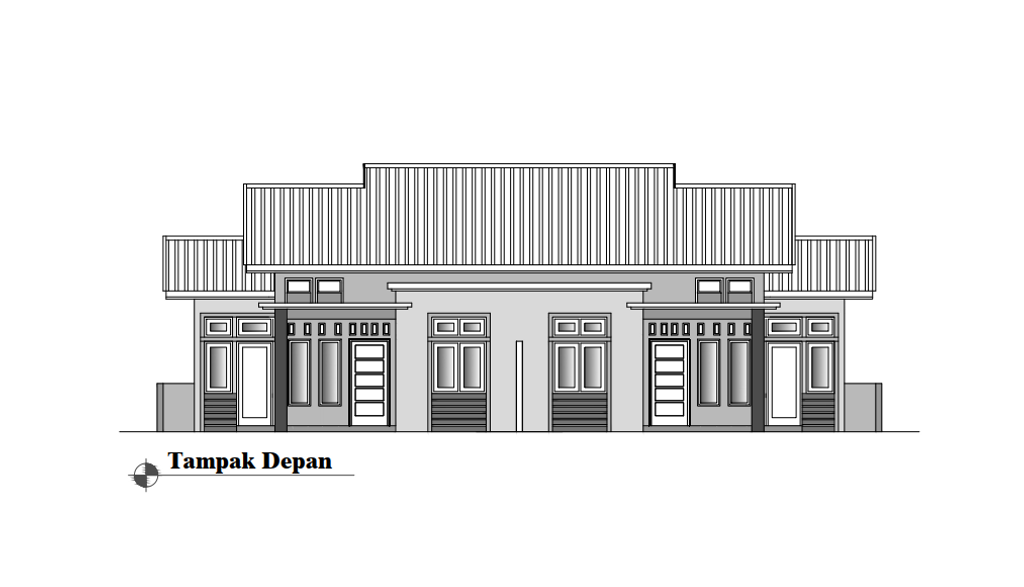 foto tampak rumah tipe 45/135 perumahan Sapphire Hill