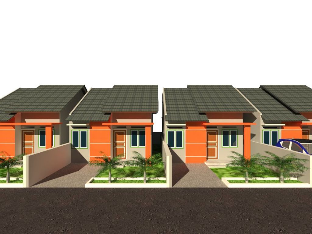 foto tampak rumah tipe BLOK D perumahan BORANG MAKMUR RESIDENCE