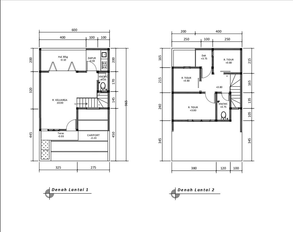 foto denah rumah tipe 58 New Compact HC Classic (3KT) (660) perumahan G-Land Arcadia Buahbatu