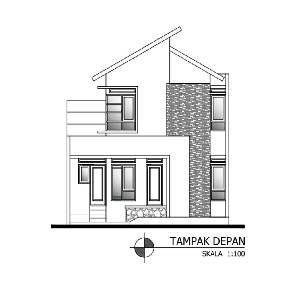 foto tampak rumah tipe 60/162 perumahan Sapphire Hill