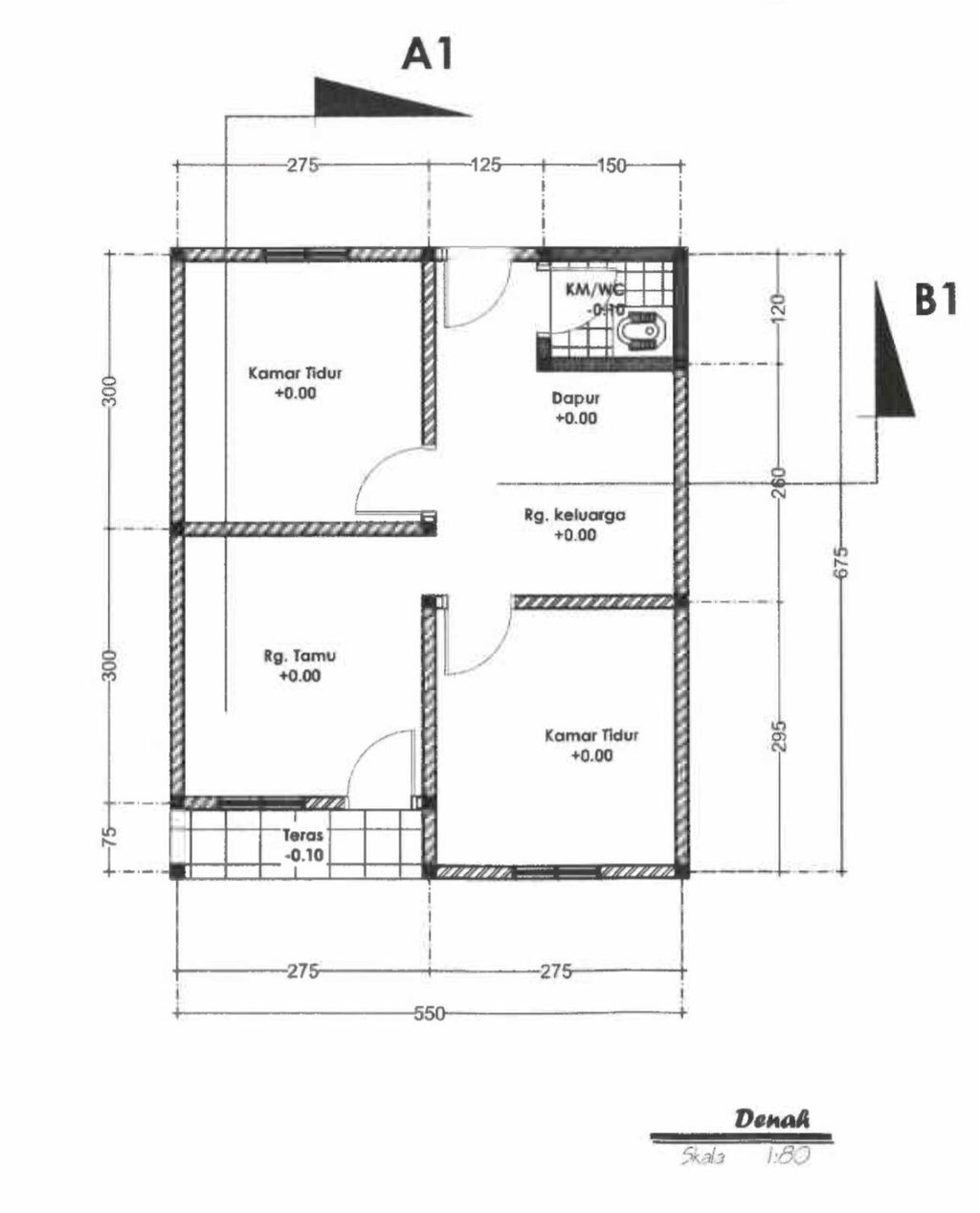 foto denah rumah tipe 36/94,5 perumahan Amar Residence