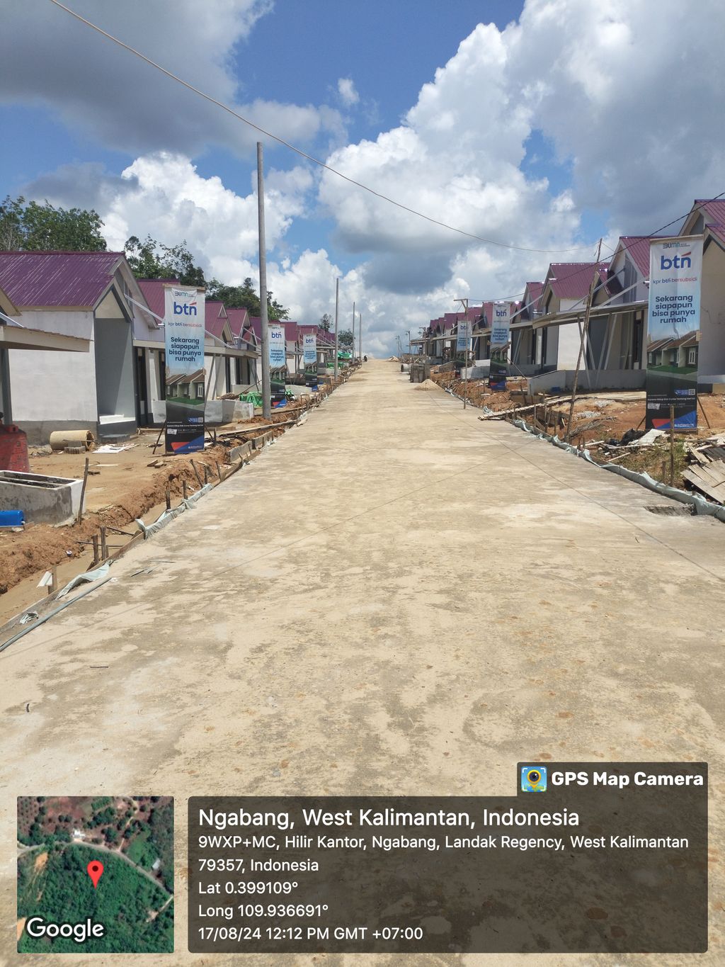 foto posisi tengah perumahan MAMURAJA RESIDENCE TAHAP 3